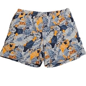 Columbia sz XL swim trunks 6 inch inseam blue orange SW23